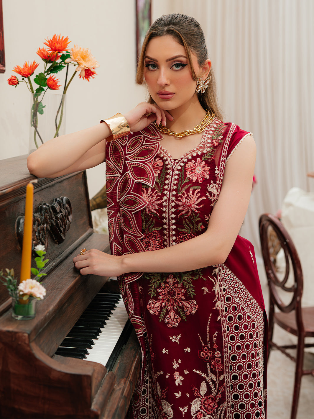 Mahnur | Allenura Luxury Lawn 24 | CELESTIAL - by - Libasekhas UK - Registered Vendor of : Mahnur - 100% Original Designer Dresss