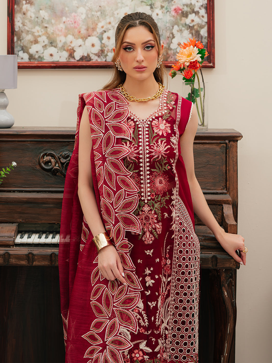 Mahnur | Allenura Luxury Lawn 24 | CELESTIAL - by - Libasekhas UK - Registered Vendor of : Mahnur - 100% Original Designer Dresss