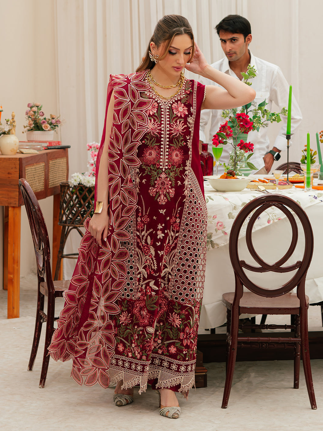 Mahnur | Allenura Luxury Lawn 24 | CELESTIAL - by - Libasekhas UK - Registered Vendor of : Mahnur - 100% Original Designer Dresss