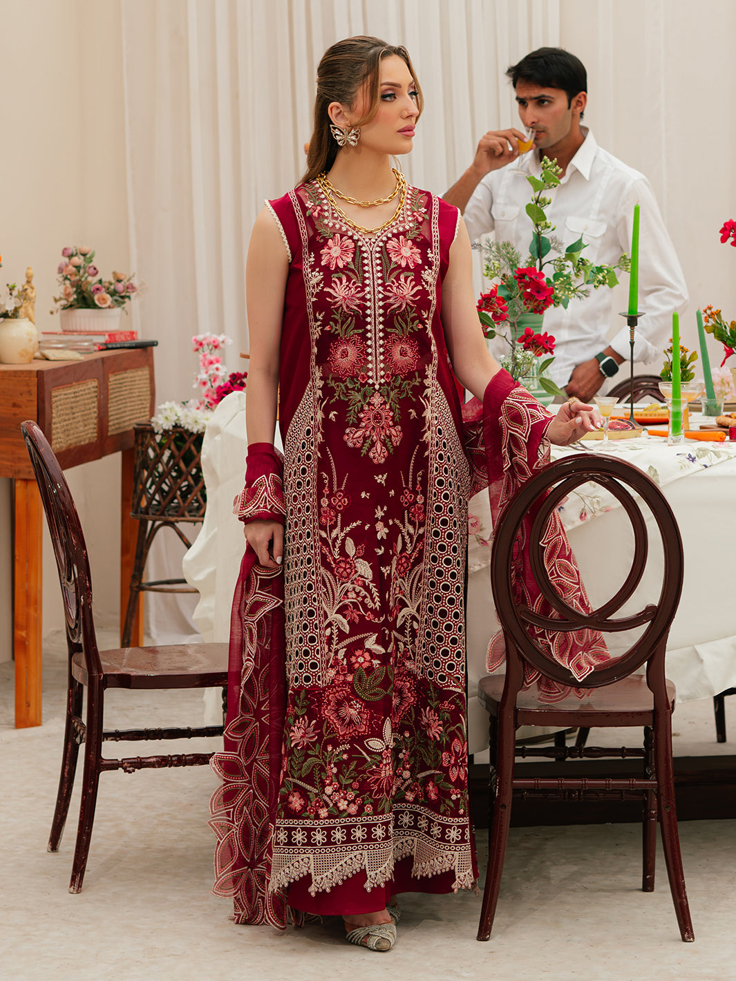 Mahnur | Allenura Luxury Lawn 24 | CELESTIAL - by - Libasekhas UK - Registered Vendor of : Mahnur - 100% Original Designer Dresss