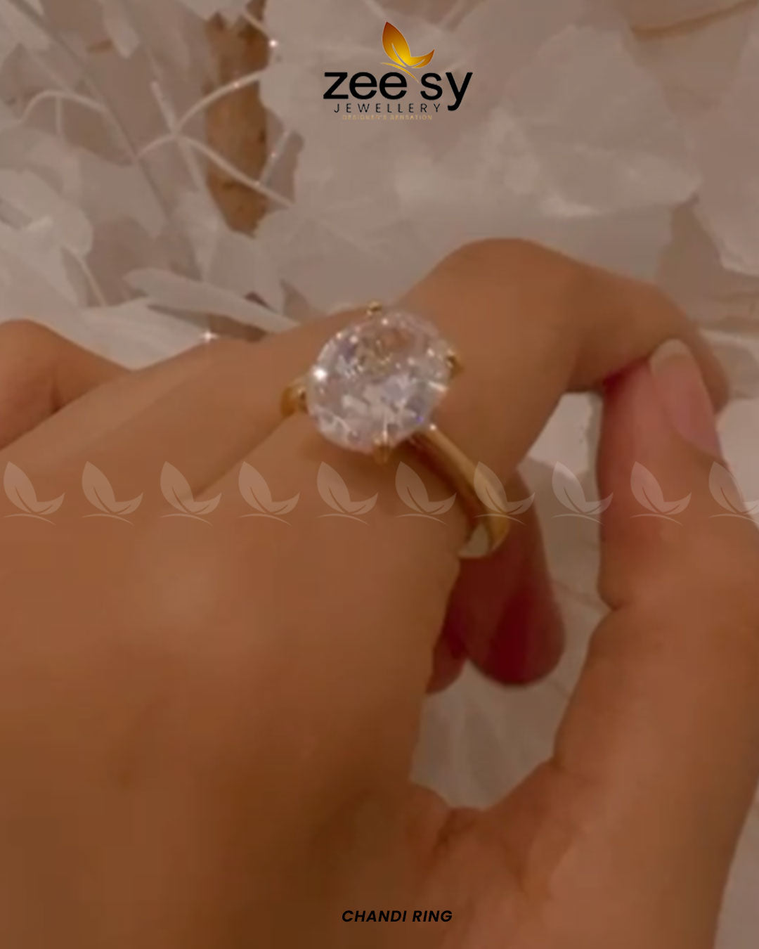 Chandi Ring - by - Libasekhas UK - Registered Vendor of : Zeesy - 100% Original Designer Dresss