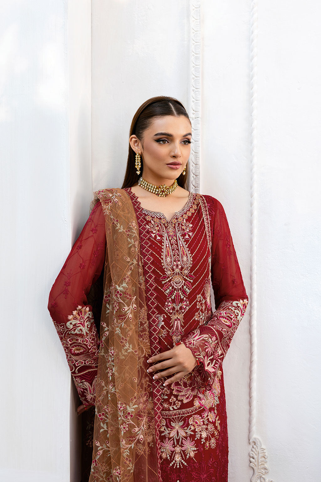 Ramsha | Chevron Chiffon Collection | A-1010 - by - Libasekhas UK - Registered Vendor of : Ramsha - 100% Original Designer Dresss