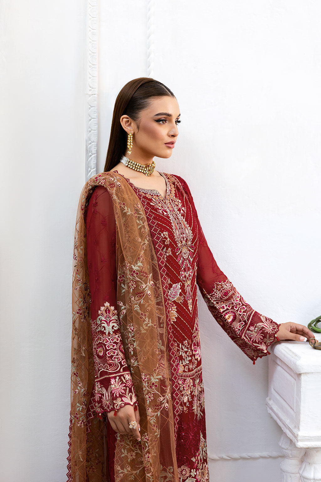 Ramsha | Chevron Chiffon Collection | A-1010 - by - Libasekhas UK - Registered Vendor of : Ramsha - 100% Original Designer Dresss