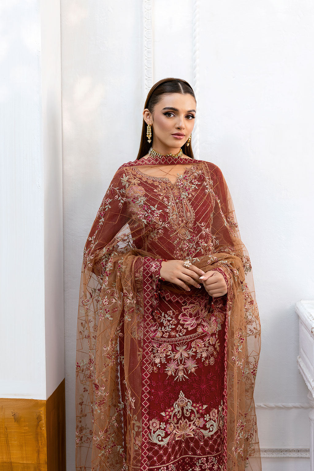 Ramsha | Chevron Chiffon Collection | A-1010 - by - Libasekhas UK - Registered Vendor of : Ramsha - 100% Original Designer Dresss