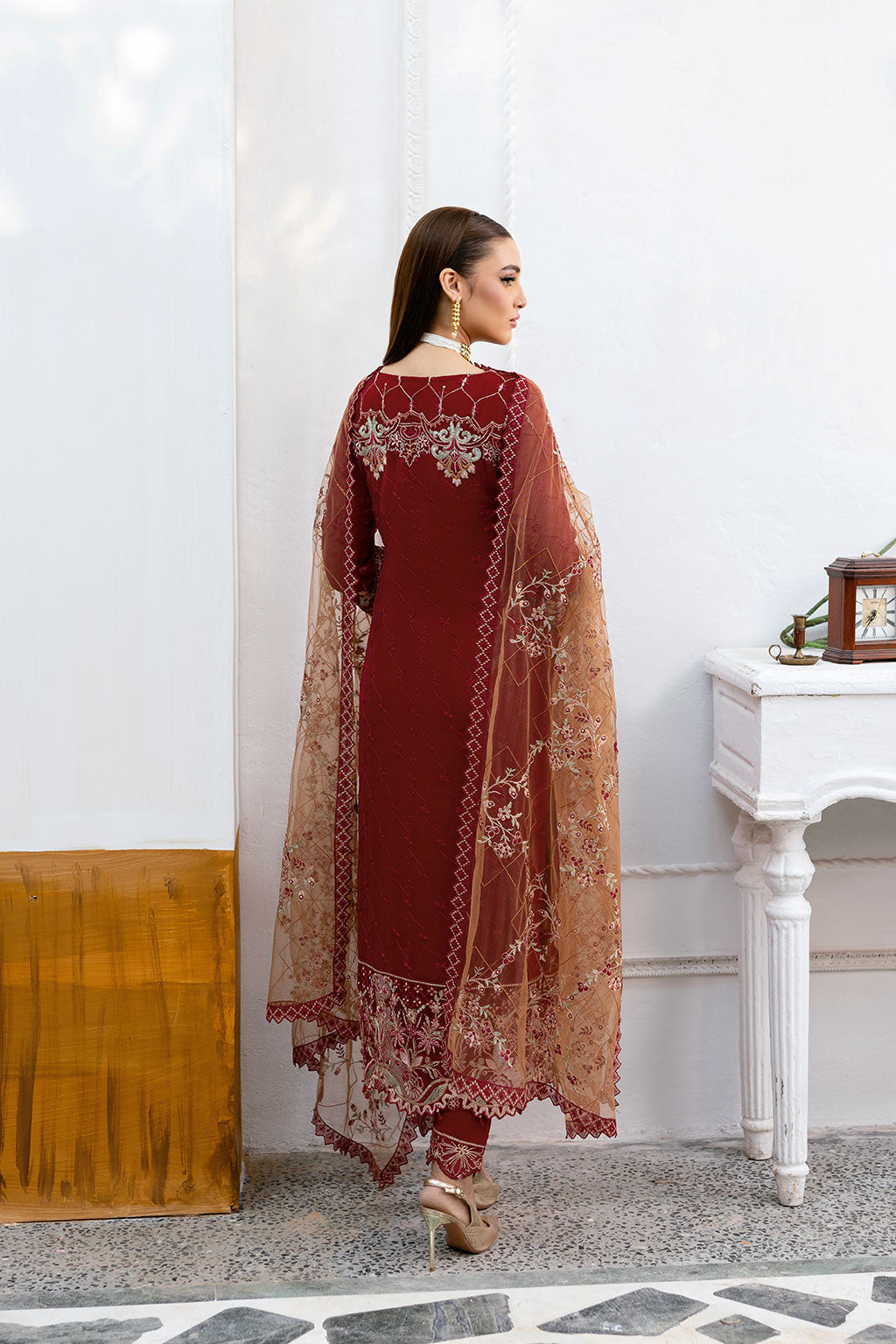 Ramsha | Chevron Chiffon Collection | A-1010 - by - Libasekhas UK - Registered Vendor of : Ramsha - 100% Original Designer Dresss
