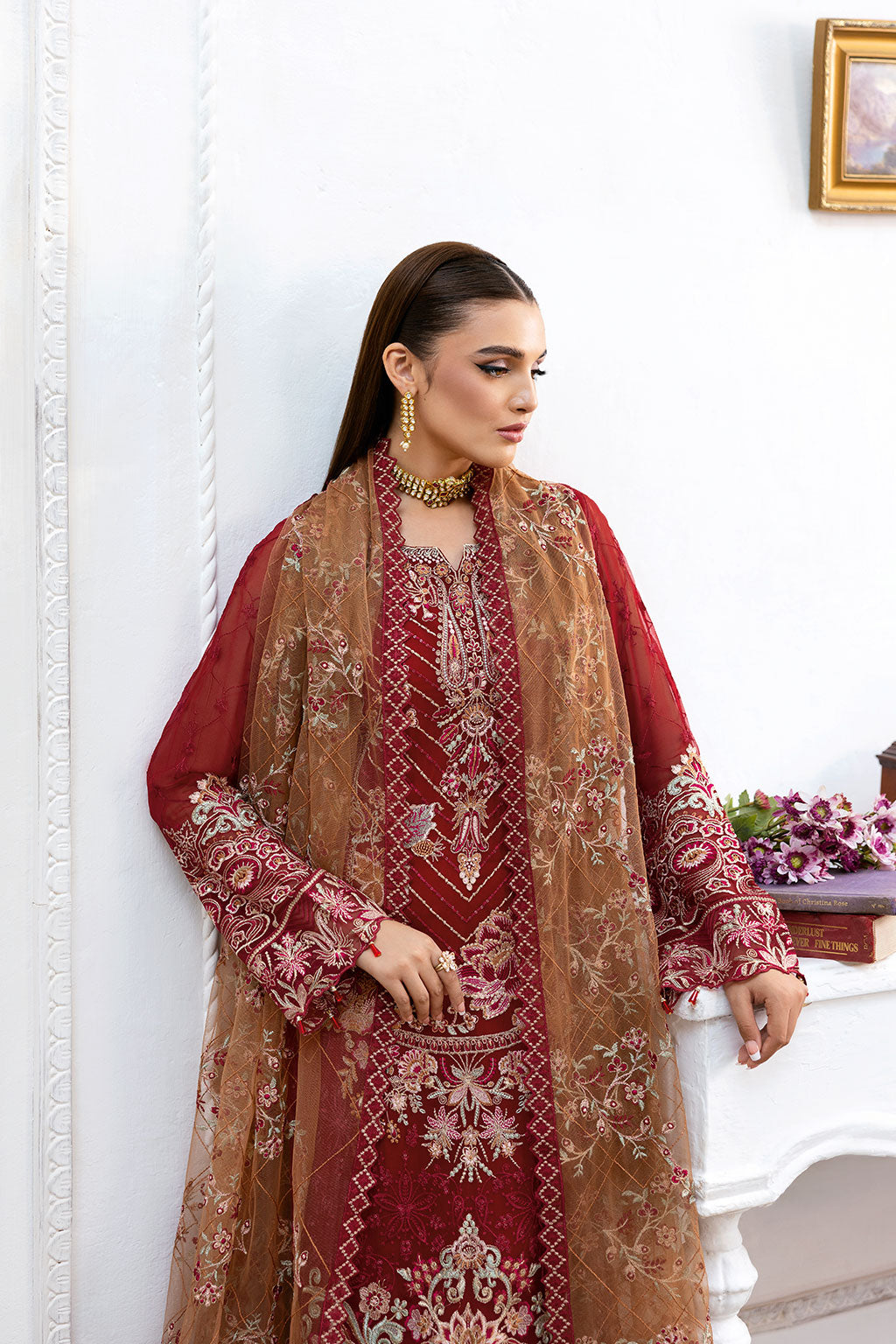 Ramsha | Chevron Chiffon Collection | A-1010 - by - Libasekhas UK - Registered Vendor of : Ramsha - 100% Original Designer Dresss