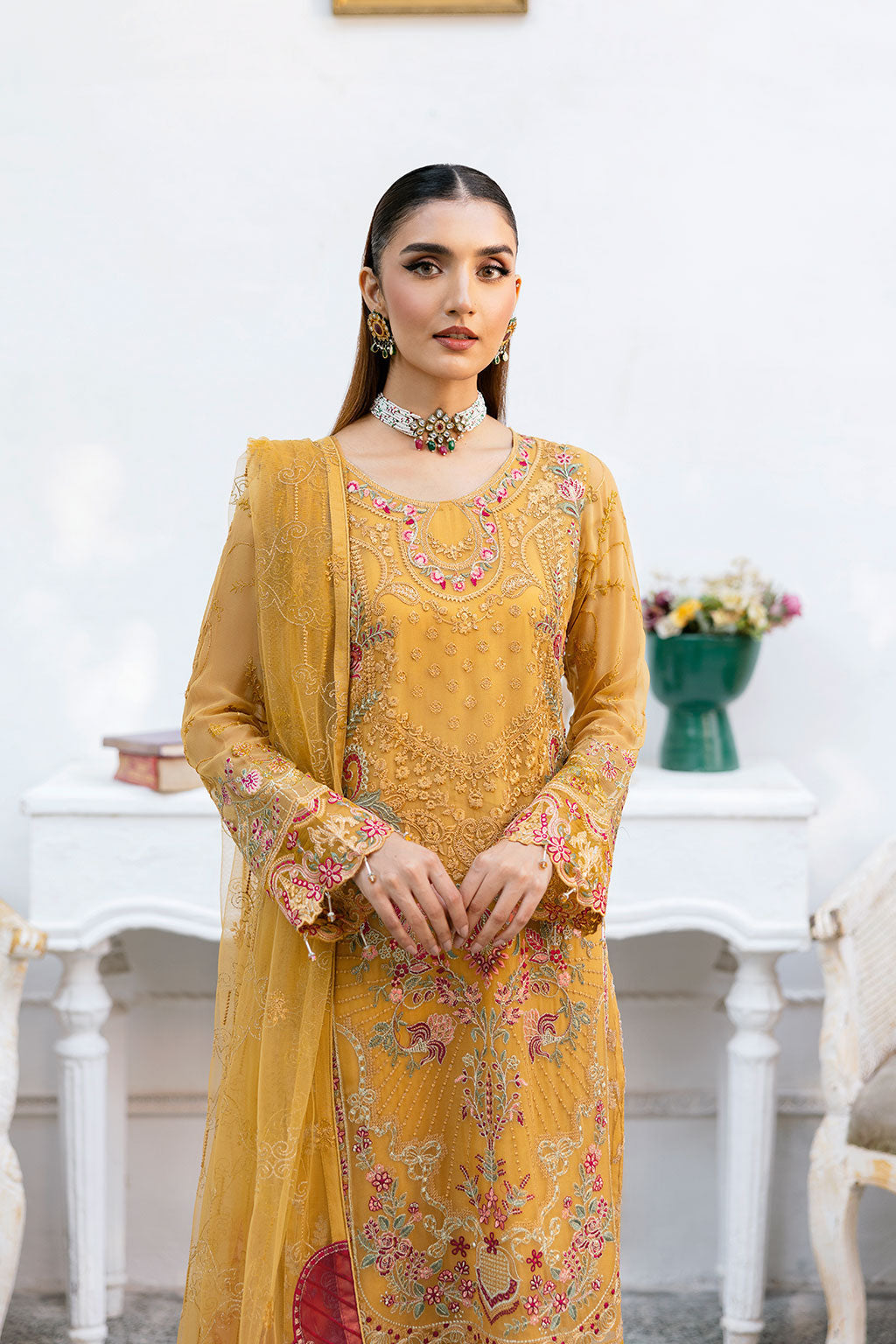 Ramsha | Chevron Chiffon Collection | A-1004 - by - Libasekhas UK - Registered Vendor of : Ramsha - 100% Original Designer Dresss