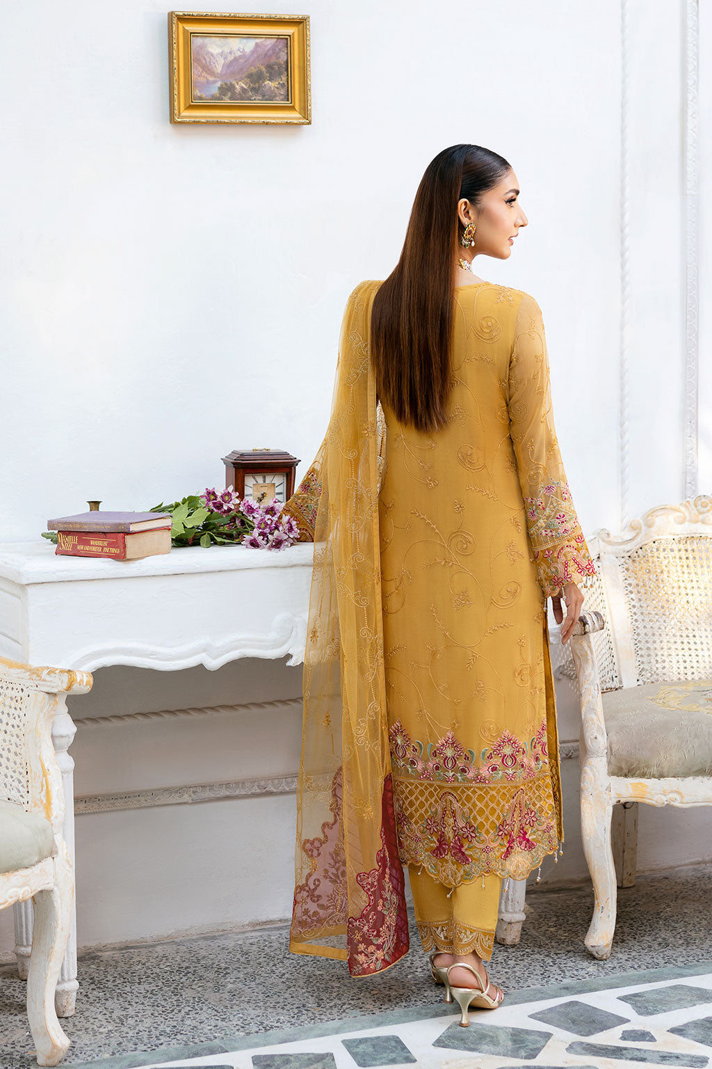 Ramsha | Chevron Chiffon Collection | A-1004 - by - Libasekhas UK - Registered Vendor of : Ramsha - 100% Original Designer Dresss