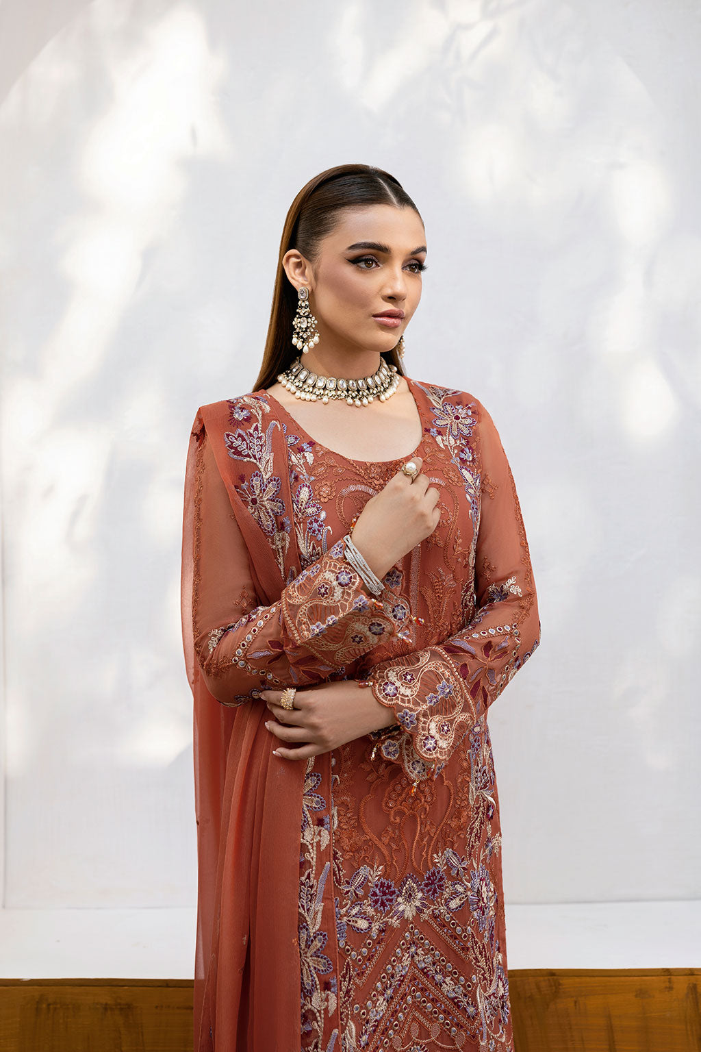 Ramsha | Chevron Chiffon Collection | A-1007 - by - Libasekhas UK - Registered Vendor of : Ramsha - 100% Original Designer Dresss