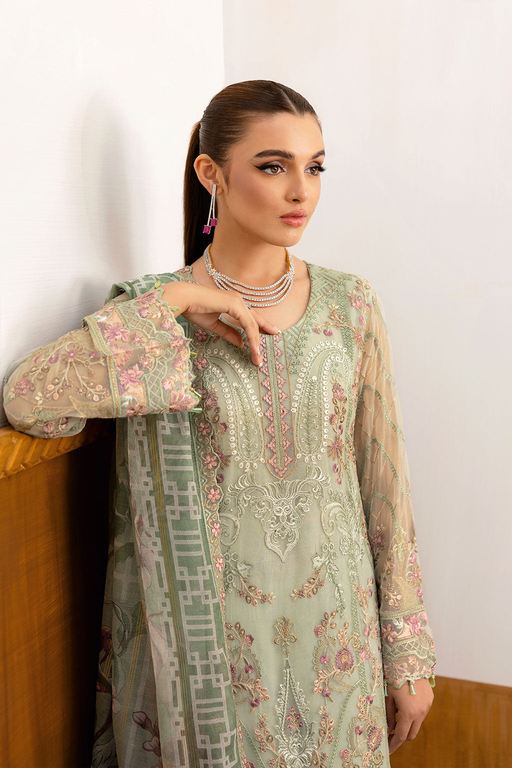 Ramsha | Chevron Chiffon Collection | A-1003 - by - Libasekhas UK - Registered Vendor of : Ramsha - 100% Original Designer Dresss