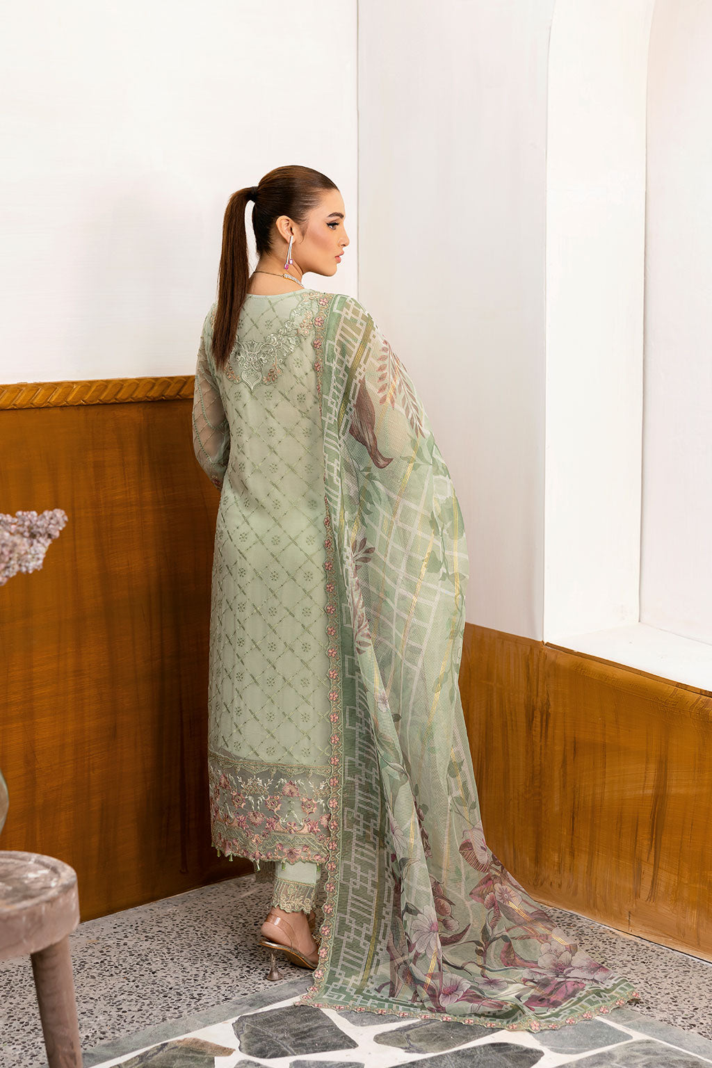 Ramsha | Chevron Chiffon Collection | A-1003 - by - Libasekhas UK - Registered Vendor of : Ramsha - 100% Original Designer Dresss