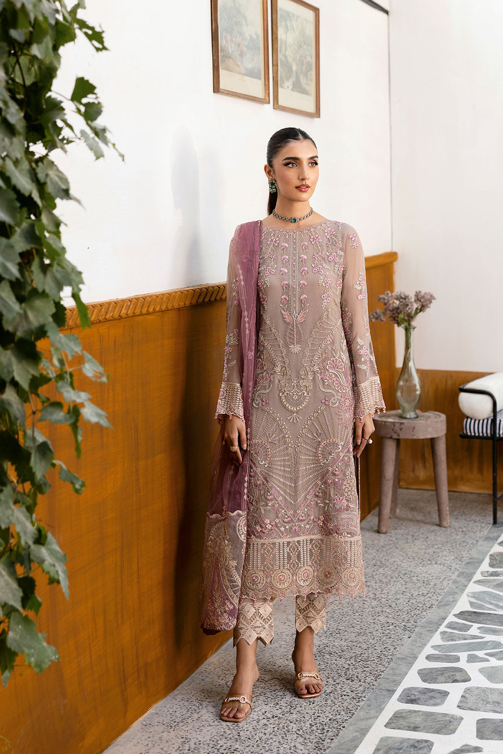 Ramsha | Chevron Chiffon Collection | A-1009 - by - Libasekhas UK - Registered Vendor of : Ramsha - 100% Original Designer Dresss