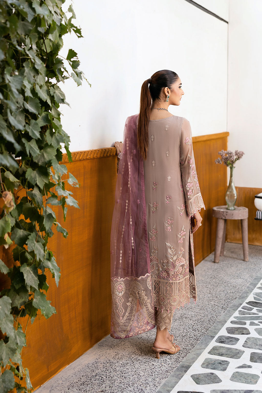 Ramsha | Chevron Chiffon Collection | A-1009 - by - Libasekhas UK - Registered Vendor of : Ramsha - 100% Original Designer Dresss
