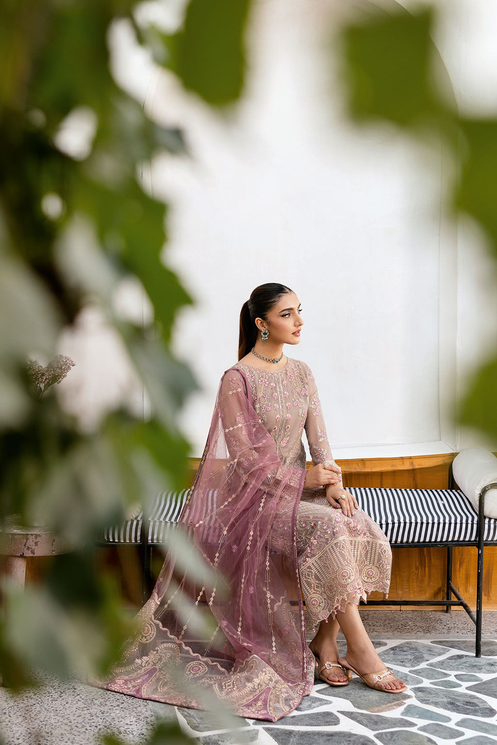 Ramsha | Chevron Chiffon Collection | A-1009 - by - Libasekhas UK - Registered Vendor of : Ramsha - 100% Original Designer Dresss