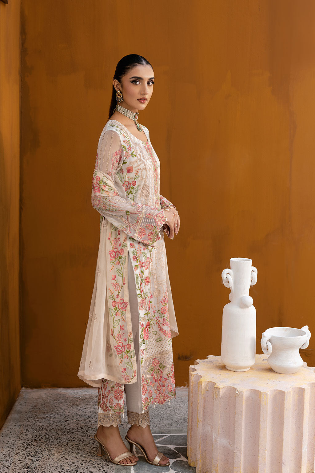 Ramsha | Chevron Chiffon Collection | A-1011 - by - Libasekhas UK - Registered Vendor of : Ramsha - 100% Original Designer Dresss