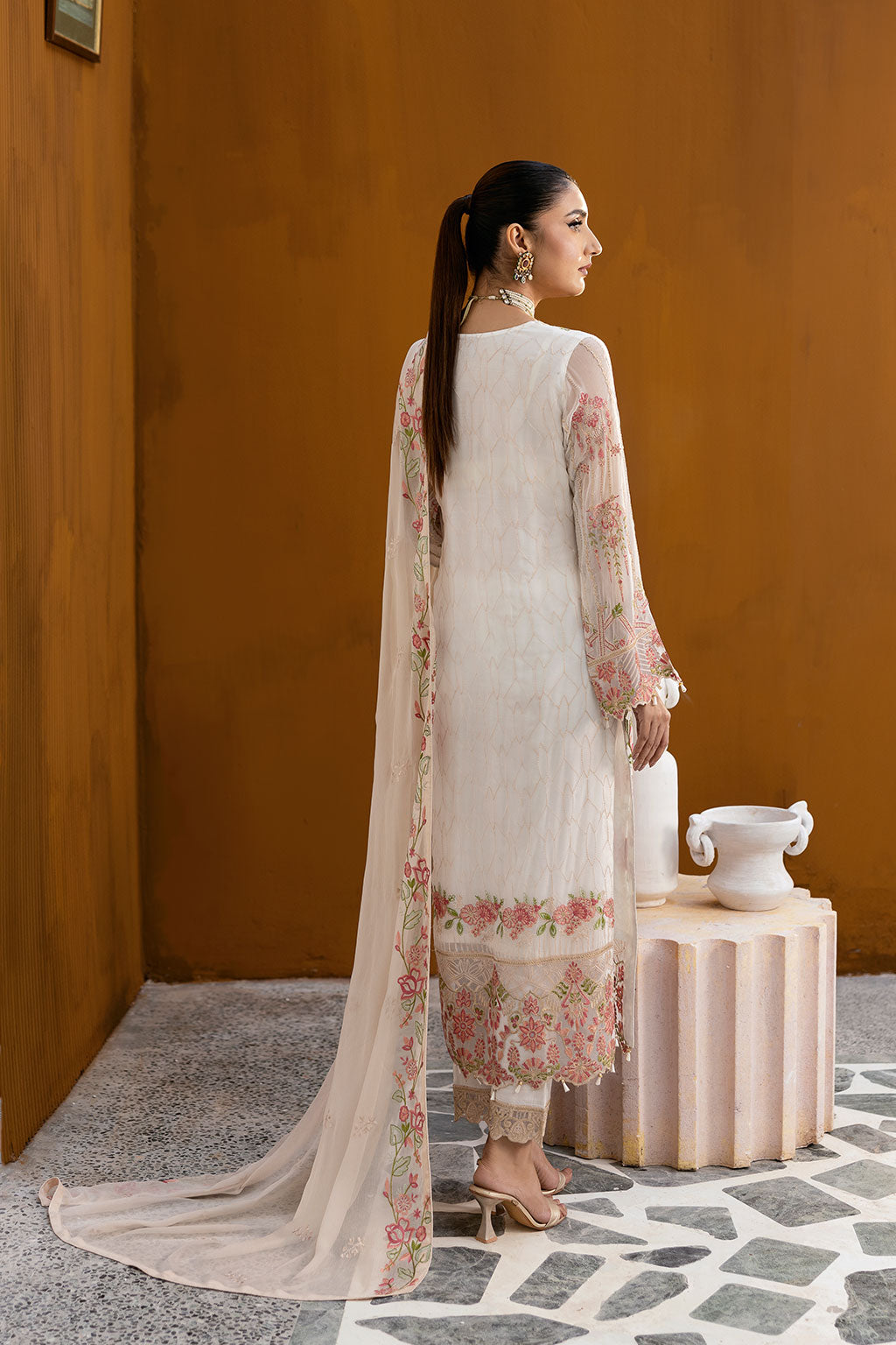 Ramsha | Chevron Chiffon Collection | A-1011 - by - Libasekhas UK - Registered Vendor of : Ramsha - 100% Original Designer Dresss