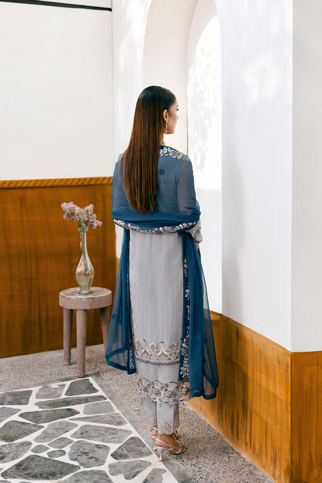 Ramsha | Chevron Chiffon Collection |A-1001 - by - Libasekhas UK - Registered Vendor of : Ramsha - 100% Original Designer Dresss