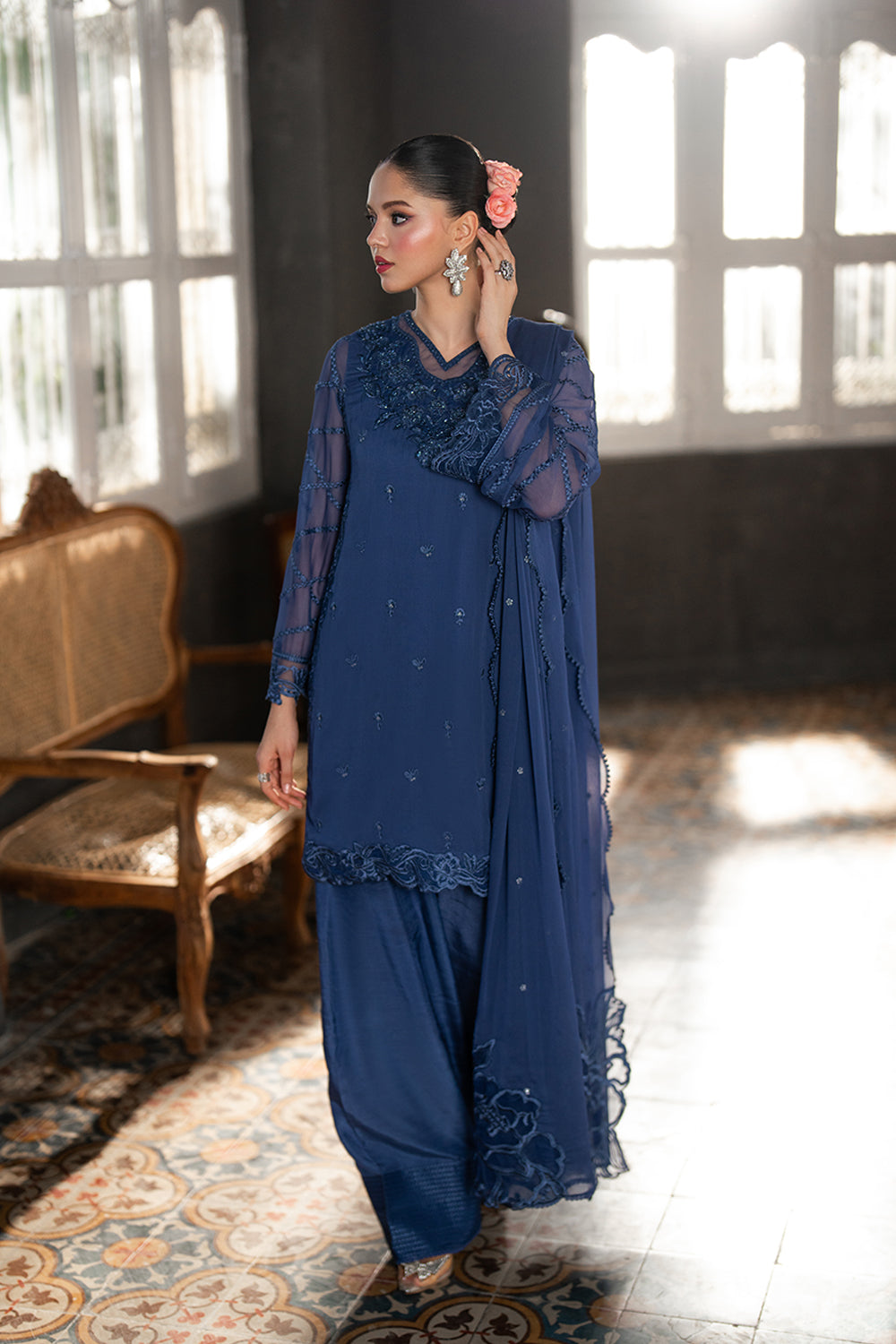 Azure | Ensembles | Cobalt Haze - by Libasekhas UK - Registered Vendor of : Azure - 100% Original Designer Dress