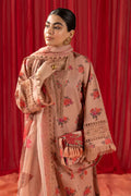 Alizeh | Sheen Lawn Prints 24 | Coral Peach - by - Libasekhas UK - Registered Vendor of : Alizeh - 100% Original Designer Dresss