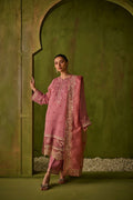 Dhanak | Festive Formals | SS24DU-3193 PINK 3Pcs - by - Libasekhas UK - Registered Vendor of : Saffron - 100% Original Designer Dresss