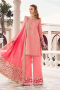 Maria B | Sateen Formals 23 | Candy Pink CST-701 - by - Libasekhas UK - Registered Vendor of : Maria B - 100% Original Designer Dresss