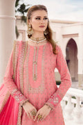 Maria B | Sateen Formals 23 | Candy Pink CST-701 - by - Libasekhas UK - Registered Vendor of : Maria B - 100% Original Designer Dresss