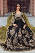 Maria B | Sateen Formals 23 | Black CST-703 - by - Libasekhas UK - Registered Vendor of : Maria B - 100% Original Designer Dresss