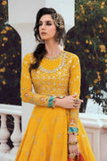 Maria B | Sateen Formals 23 | Yellow CST-705 - by - Libasekhas UK - Registered Vendor of : Maria B - 100% Original Designer Dresss