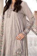 Maria B | Sateen Formals 23 | Grey CST-707 - by - Libasekhas UK - Registered Vendor of : Maria B - 100% Original Designer Dresss