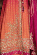 Maria B | Sateen Formals 23 | Fuchsia Pink CST-709 - by - Libasekhas UK - Registered Vendor of : Maria B - 100% Original Designer Dresss