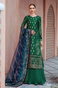 Maria B | Sateen Formals 23 | Emerald Green CST-711 - by - Libasekhas UK - Registered Vendor of : Maria B - 100% Original Designer Dresss