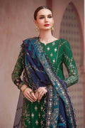 Maria B | Sateen Formals 23 | Emerald Green CST-711 - by - Libasekhas UK - Registered Vendor of : Maria B - 100% Original Designer Dresss