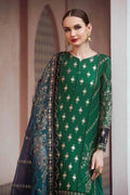 Maria B | Sateen Formals 23 | Emerald Green CST-711 - by - Libasekhas UK - Registered Vendor of : Maria B - 100% Original Designer Dresss