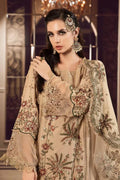 Maria B | Sateen Formals 23 | Beige CST-712 - by - Libasekhas UK - Registered Vendor of : Maria B - 100% Original Designer Dresss