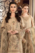 Maria B | Sateen Formals 23 | Beige CST-712 - by - Libasekhas UK - Registered Vendor of : Maria B - 100% Original Designer Dresss