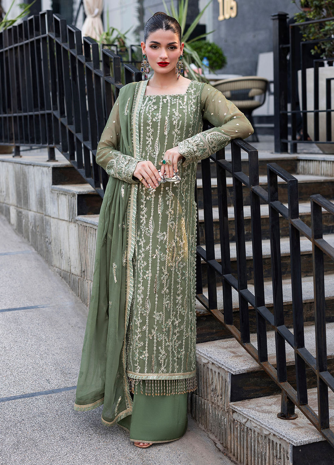 Sahane | At First Glance | CT 25006 Mist - by Libasekhas UK - Registered Vendor of : Sahane - 100% Original Designer Dress