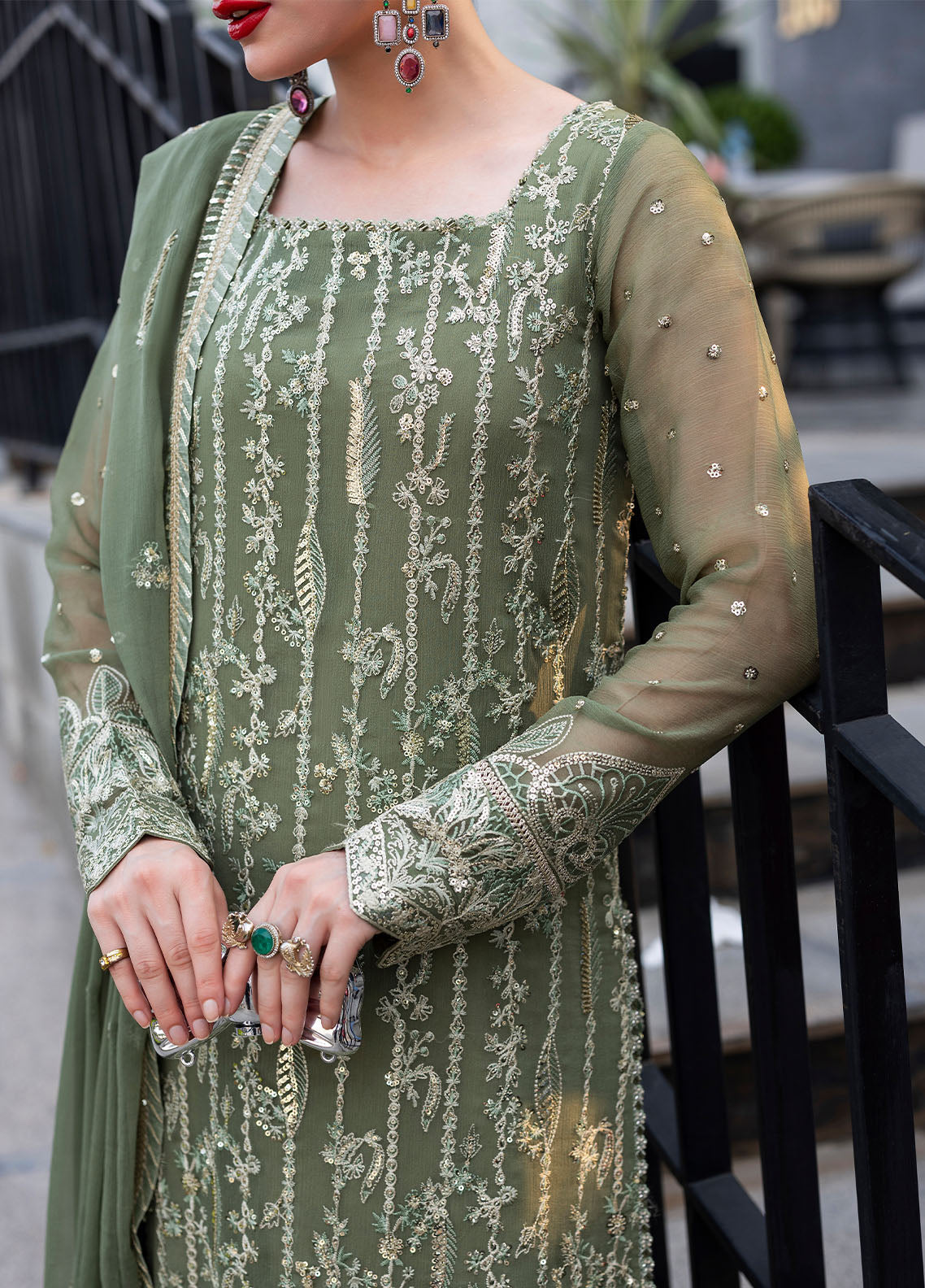 Sahane | At First Glance | CT 25006 Mist - by Libasekhas UK - Registered Vendor of : Sahane - 100% Original Designer Dress