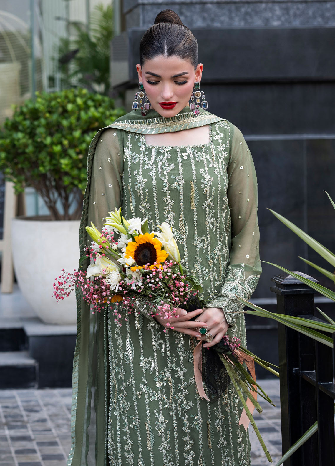 Sahane | At First Glance | CT 25006 Mist - by Libasekhas UK - Registered Vendor of : Sahane - 100% Original Designer Dress