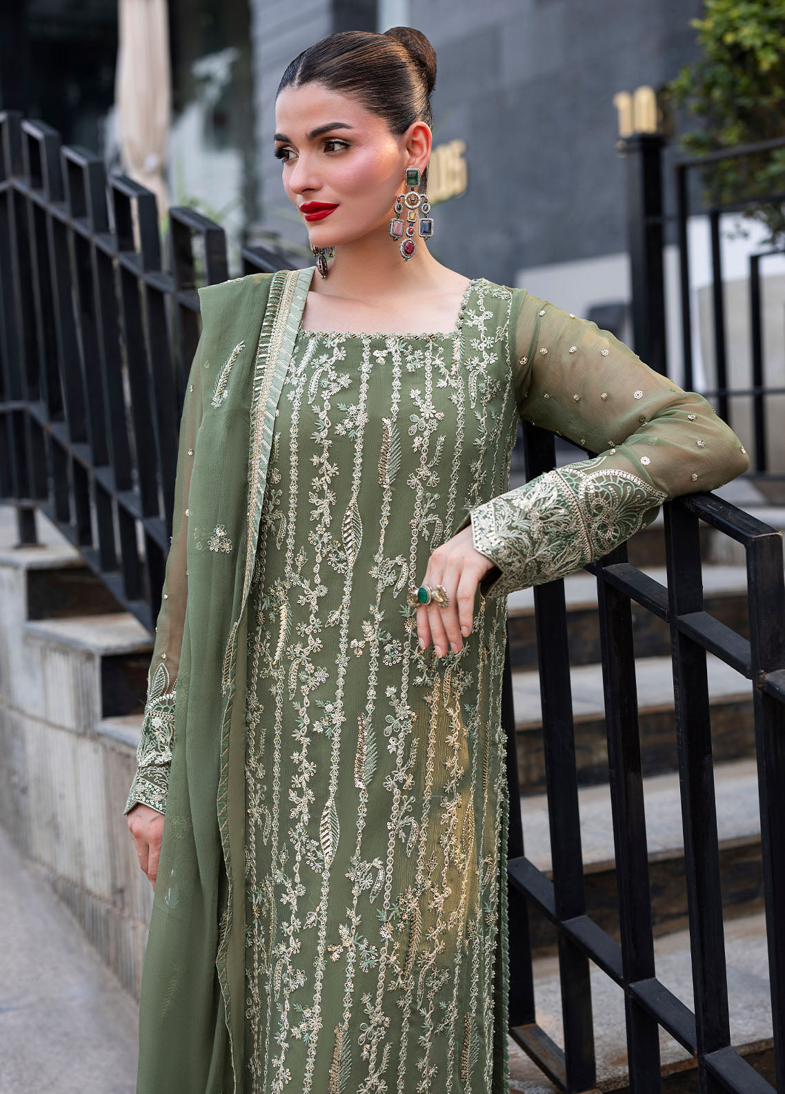 Sahane | At First Glance | CT 25006 Mist - by Libasekhas UK - Registered Vendor of : Sahane - 100% Original Designer Dress