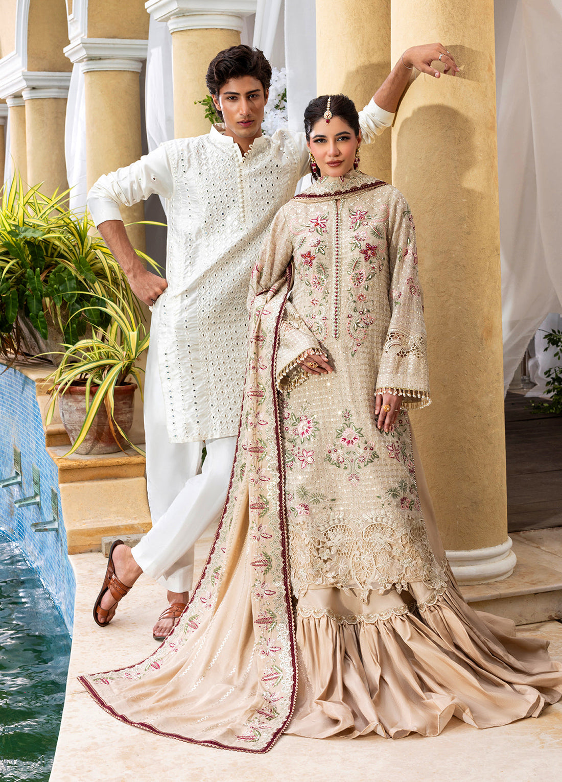 Sahane | Haye Dil Wedding Formals | CT 29004 Veil of Romance - by Libasekhas UK - Registered Vendor of : Sahane - 100% Original Designer Dress