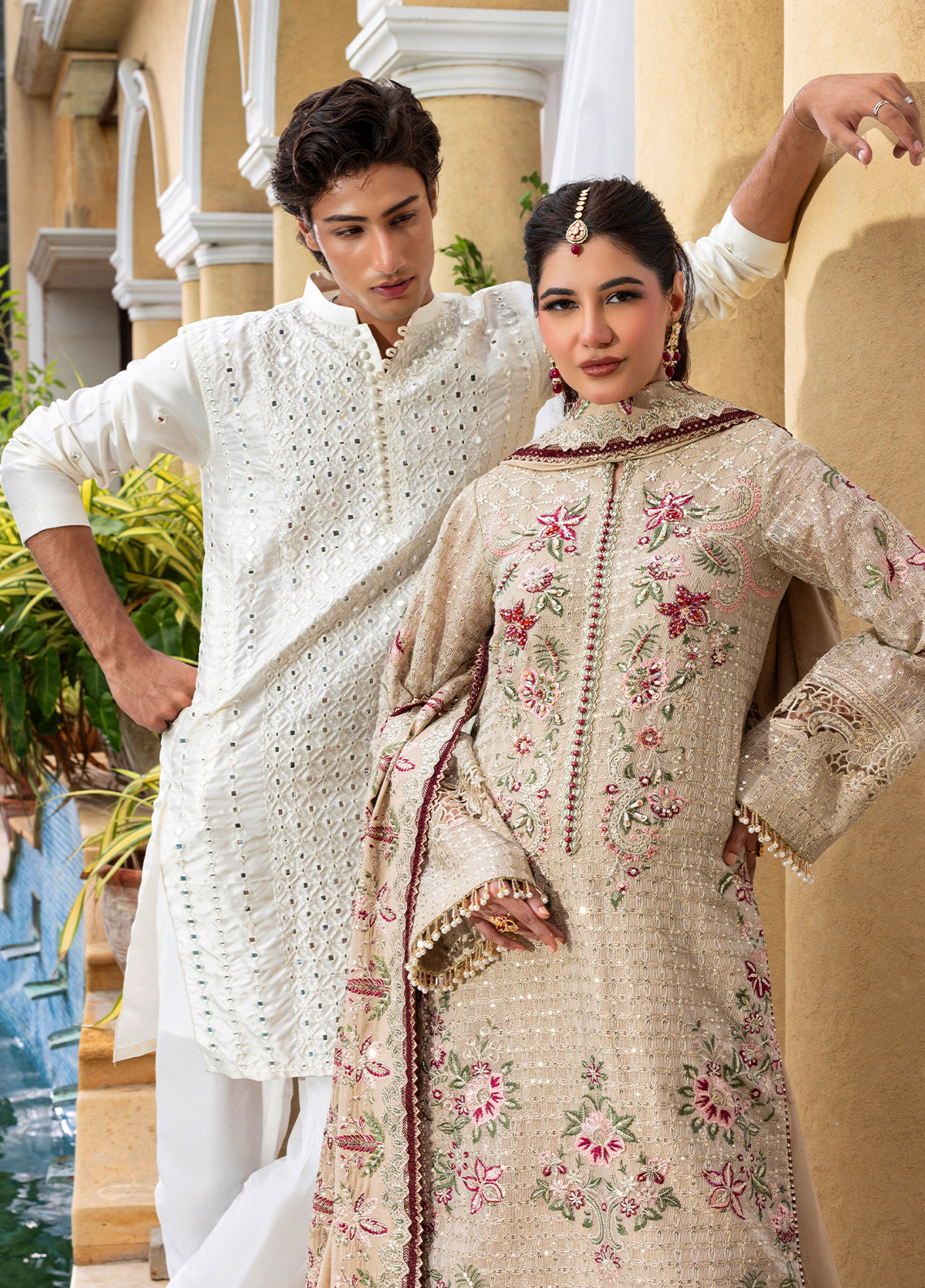 Sahane | Haye Dil Wedding Formals | CT 29004 Veil of Romance - by Libasekhas UK - Registered Vendor of : Sahane - 100% Original Designer Dress
