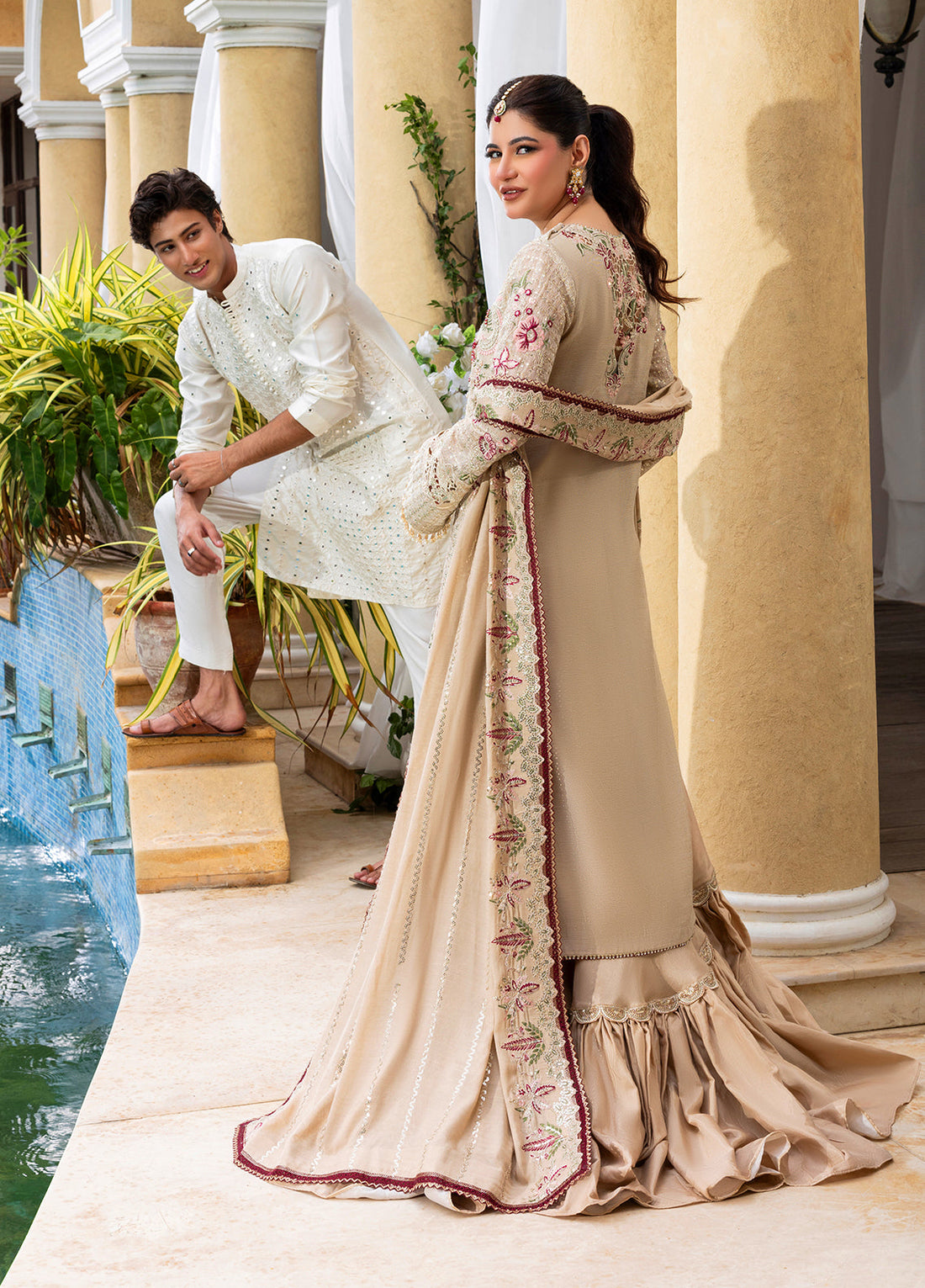 Sahane | Haye Dil Wedding Formals | CT 29004 Veil of Romance - by Libasekhas UK - Registered Vendor of : Sahane - 100% Original Designer Dress
