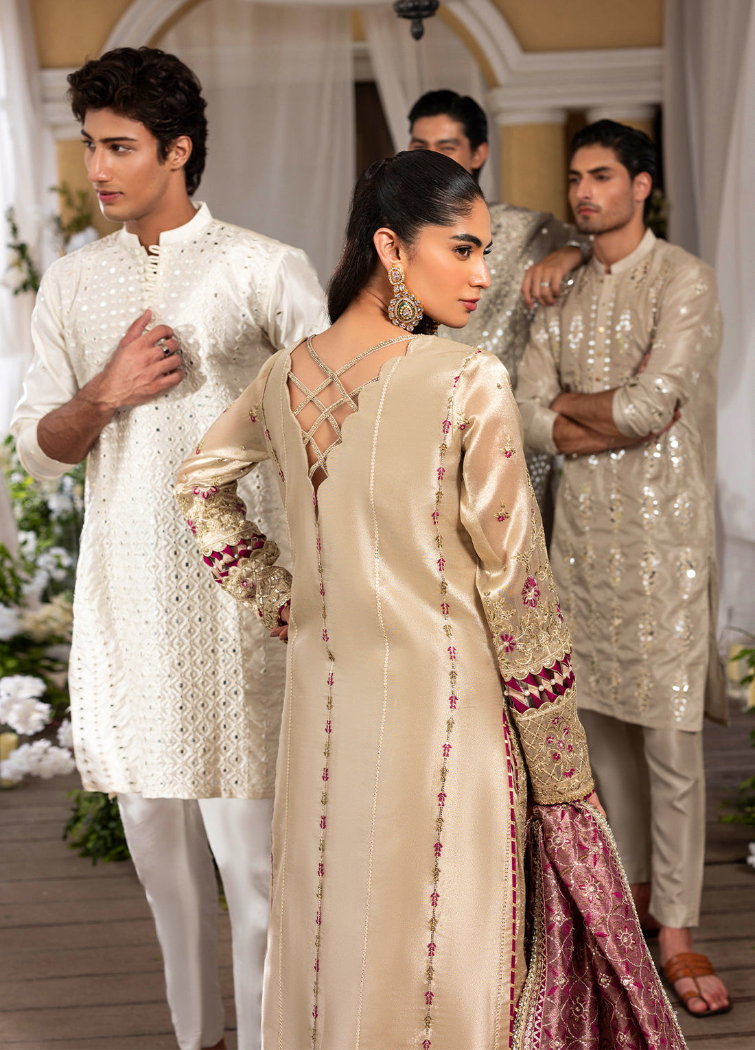 Sahane | Haye Dil Wedding Formals | CT 29005 Gold Love - by Libasekhas UK - Registered Vendor of : Sahane - 100% Original Designer Dress