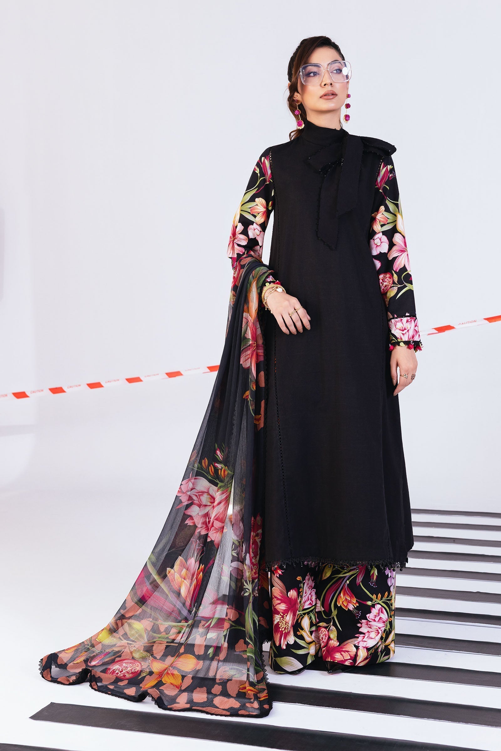 Maria B | Winter Basics 25 | MB-CUS25-1101B - by Libasekhas UK - Registered Vendor of : Maria B - 100% Original Designer Dress