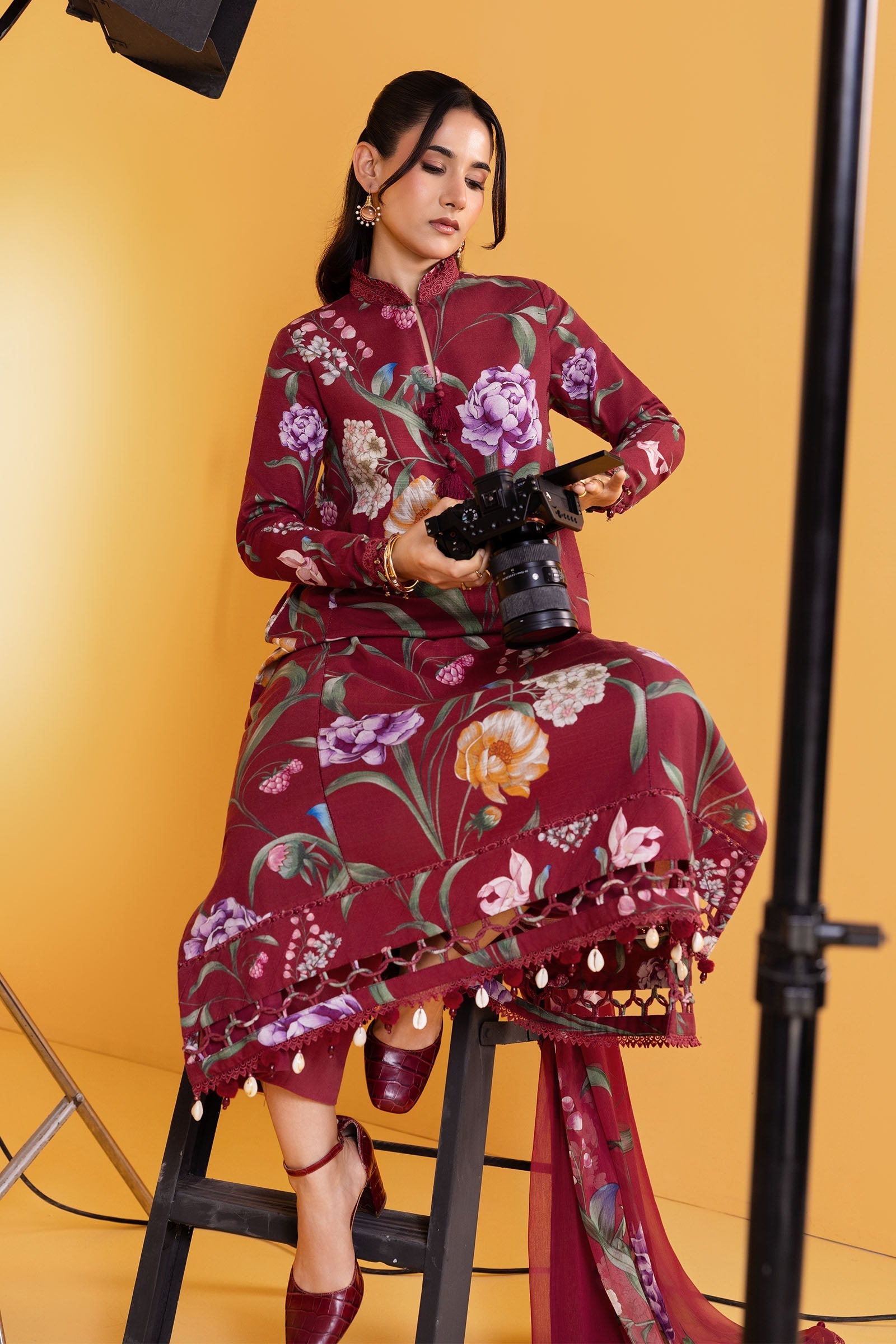 Maria B | Winter Basics 25 | MB-CUS25-1103A - by Libasekhas UK - Registered Vendor of : Maria B - 100% Original Designer Dress