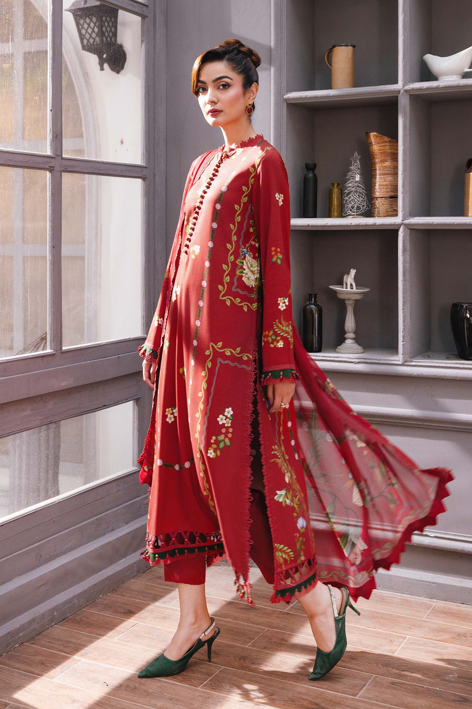 Maria B | Winter Basics 25 | MB-CUS25-1105A - by Libasekhas UK - Registered Vendor of : Maria B - 100% Original Designer Dress