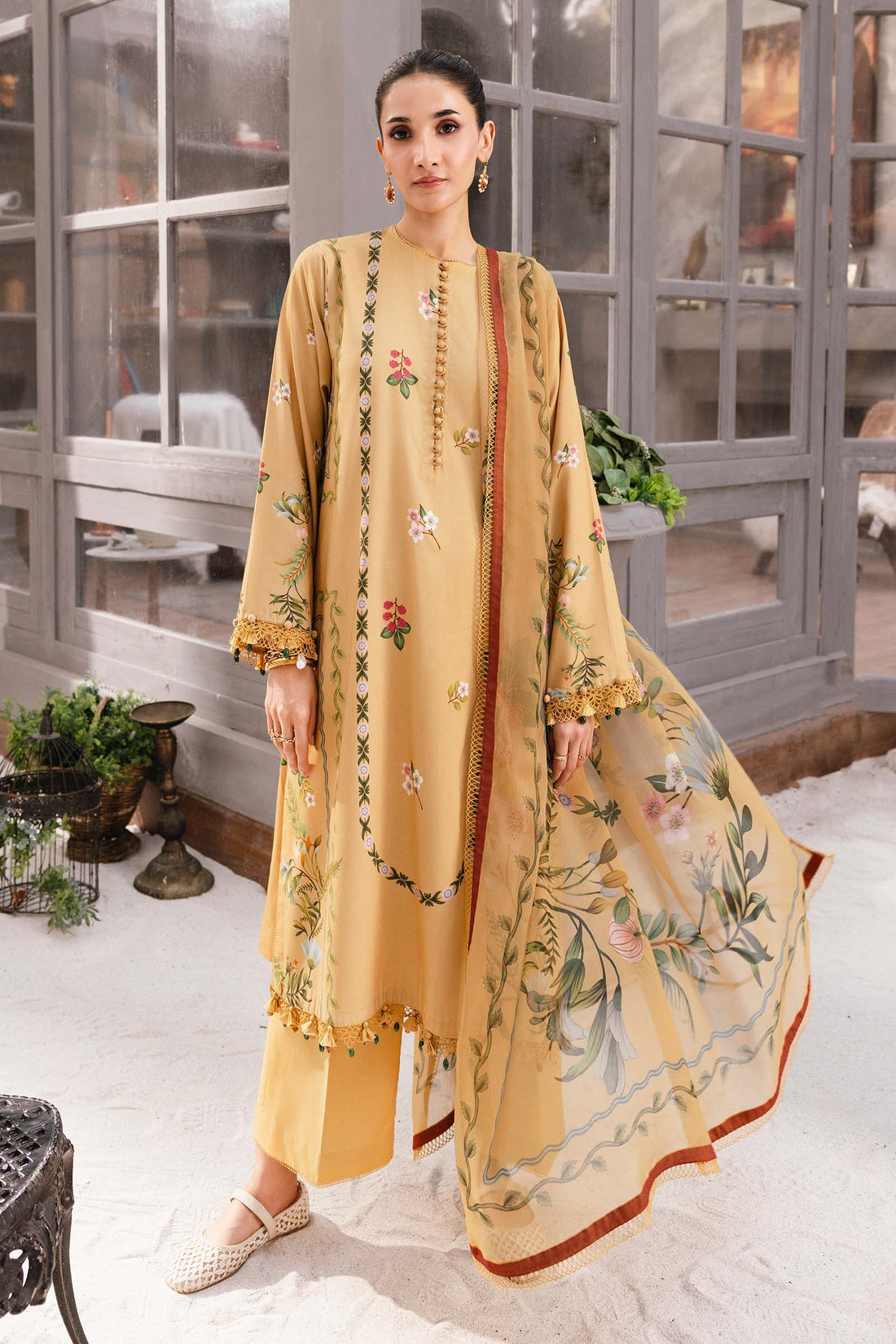 Maria B | Winter Basics 25 | MB-CUS25-1105B - by Libasekhas UK - Registered Vendor of : Maria Osama Khan - 100% Original Designer Dress