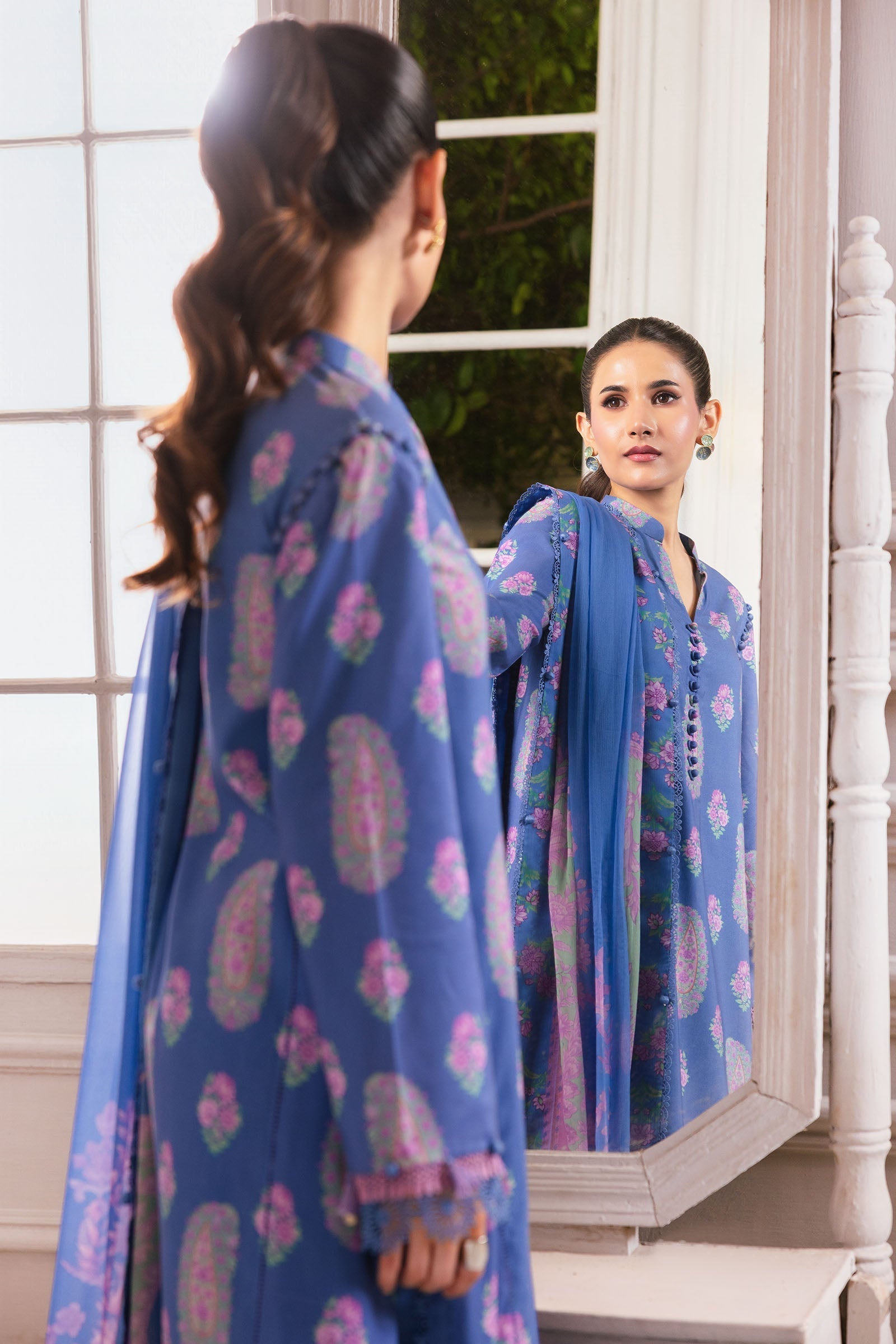 Maria B | Winter Basics 25 | MB-CUS25-1110B - by Libasekhas UK - Registered Vendor of : Maria B - 100% Original Designer Dress