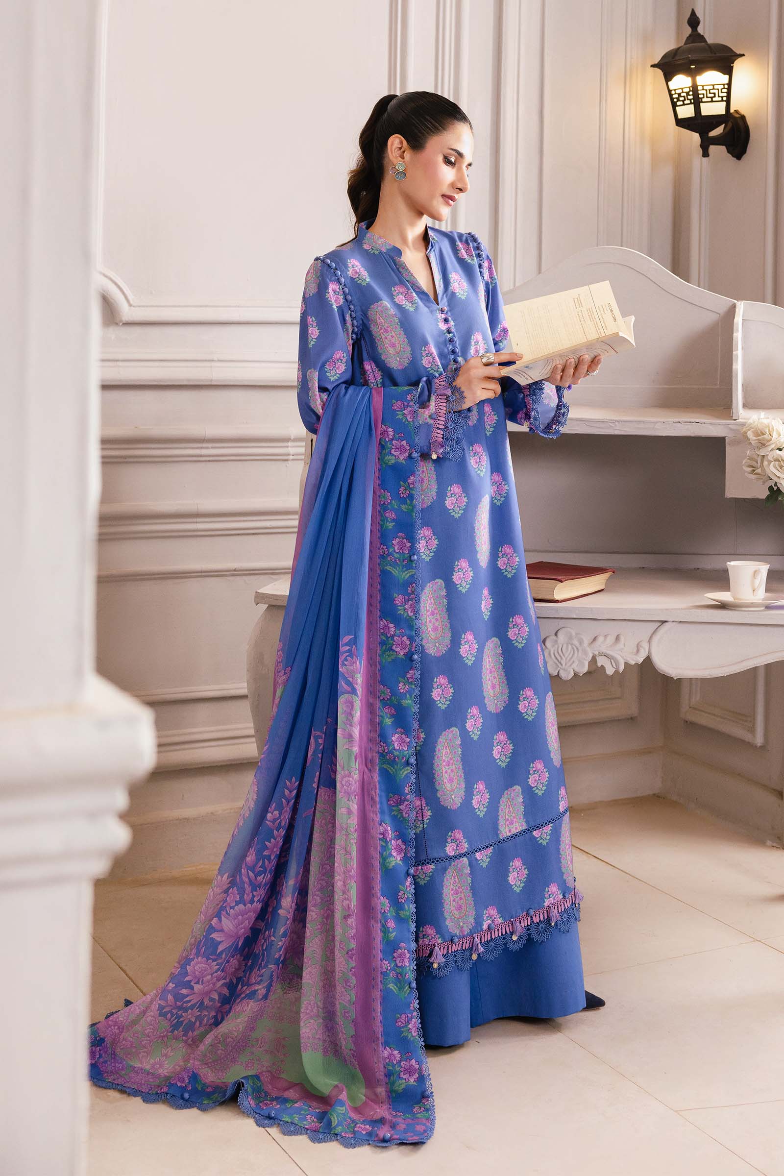 Maria B | Winter Basics 25 | MB-CUS25-1110B - by Libasekhas UK - Registered Vendor of : Maria B - 100% Original Designer Dress