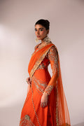 Caia | Regine Luxury Formal23 | TANGERINE - by - Libasekhas UK - Registered Vendor of : Caia - 100% Original Designer Dresss